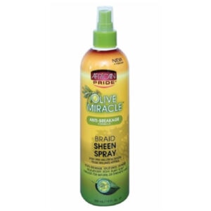African Pride Olive Miracle Braid Sheen Spray - Anti-breakage