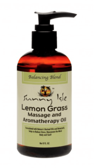 Sunny Isle Lemon Grass Massage and Aromatherapy Oil - Balancing Blend