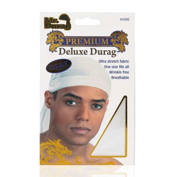 Mr. Durag Silky Deluxe Durag - White