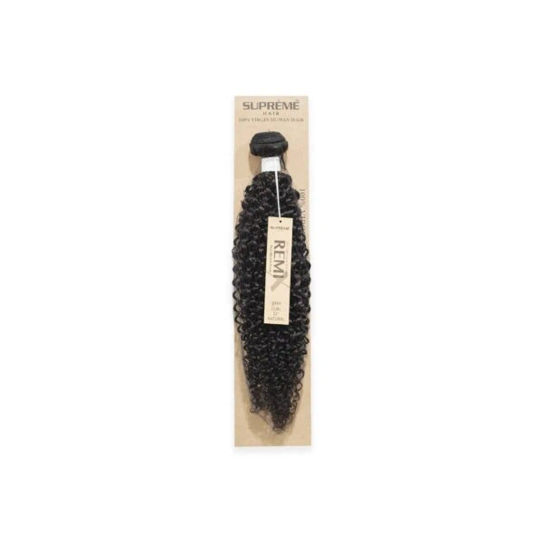100% Virgin Remy Human Hair Jerry Curl - 24" - Natural