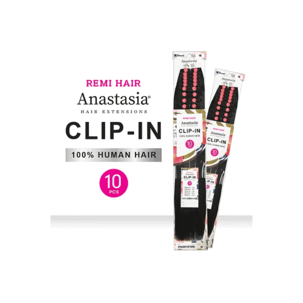 Anastasia Remi Hair Clip-in 10PCS Straight 20" - Image 3