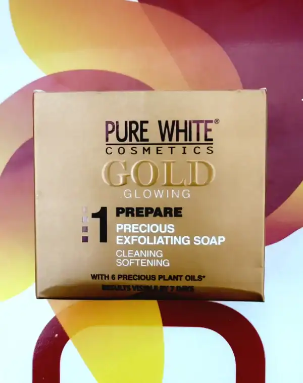 Pure White Gold Glowing Precious Exfoliating Soap