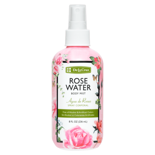 De La Cruz Rose Water Body Mist 8 FL. OZ. (236 mL)