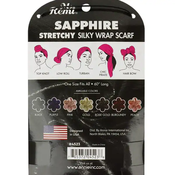 Ms. Remi Sapphire Wrap Scarf 60" Long - Image 2