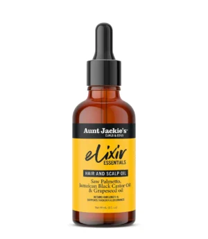 Aunt Jackie's Elixir Essentials: Saw Palmetto & Jamaican Black Castor Hair & Scalp Oil 59ml