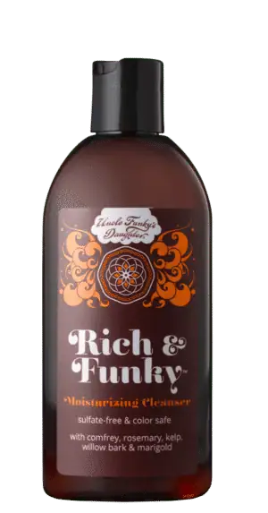 a bottle of liquid with a label